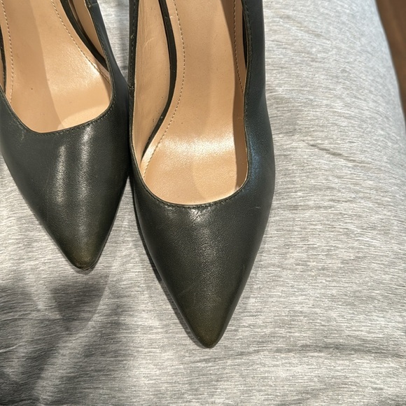 WHBM Dark Green pumps - Picture 2 of 3
